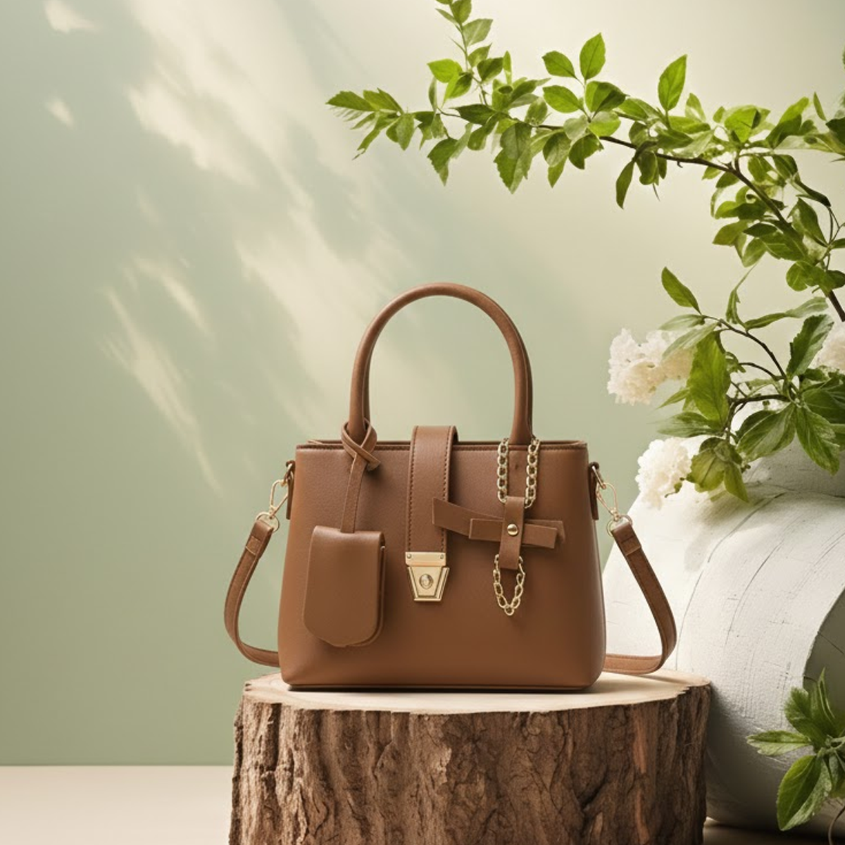Mocha Élan Mini Tote